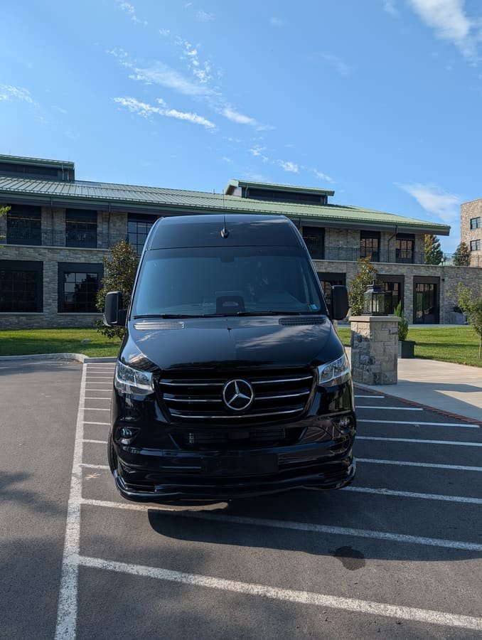 Sprinter van head-on